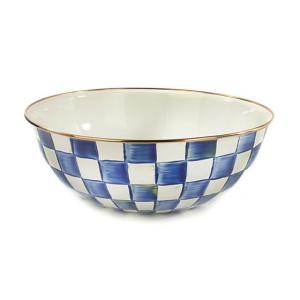 Royal Check Enamel Everyday Bowl - Extra Large