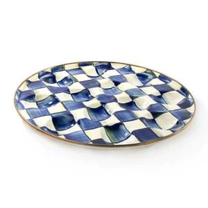 Royal Check Enamel Egg Plate