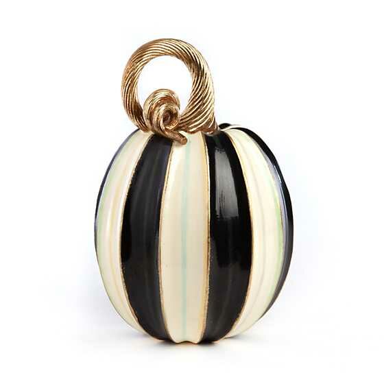 Elegant Stripe Pumpkin - Tall