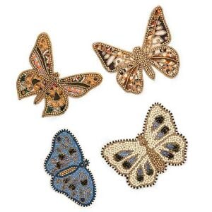 Beautifly Beaded Coasters - Set of 4