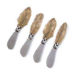 Feather Canape Knives - Set of 4