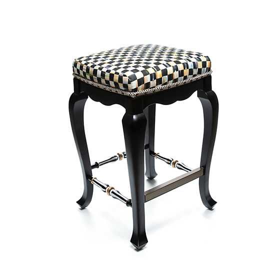 Courtly Check Counter Stool - Black