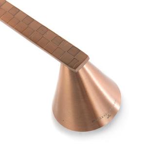 Rose Gold Metallic Check Candle Snuffer