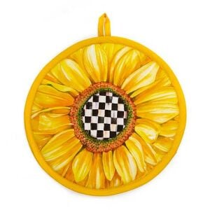 Gingham Sunflower Potholder