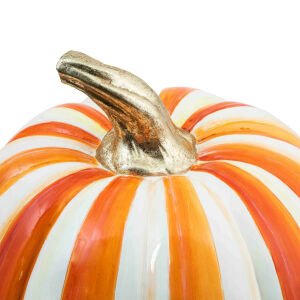 Orange Stripe Pumpkin - Medium