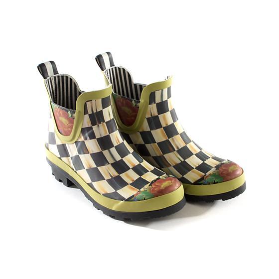 Courtly Check Rain Boots - Short - Size 6