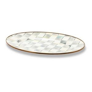 Sterling Check Small Oval Platter