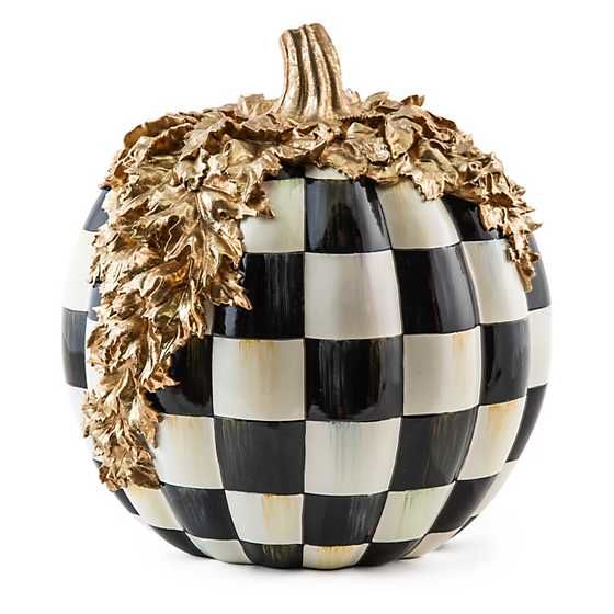 Courtly Check Gold Foliage Pumpkin