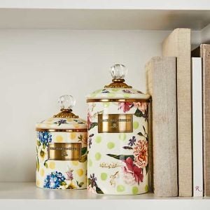 Wildflowers Enamel Small Canister - Yellow