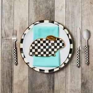 Courtly Check Bunny Plate