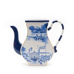 Royal Toile Teapot Vase