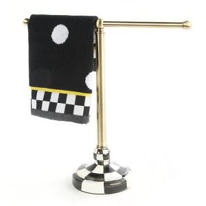 Courtly Check Enamel Tea Towel Stand