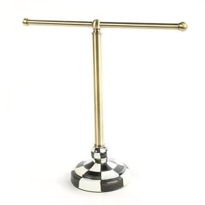 Courtly Check Enamel Tea Towel Stand