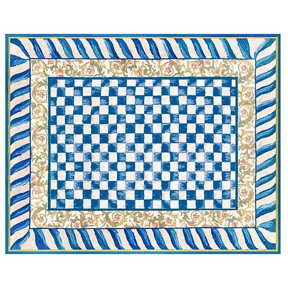 Truly Royal Check 8' x 10' Washable Rug