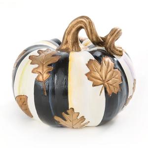 Falling Leaves Squashed Pumpkin - Small