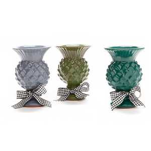 Mini Thistle Vase - Grass Green