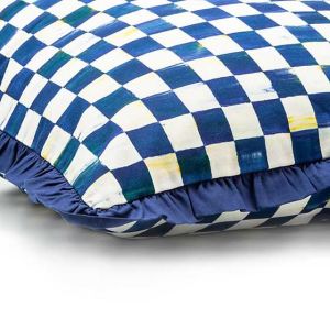 Royal Check Ruffled Square Pillow