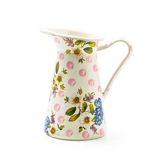 Wildflowers Enamel Medium Practical Pitcher - Pink