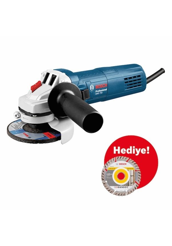 Bosch Professional GWS 750-125 Avuç Taşlama + 1 Adet Disk