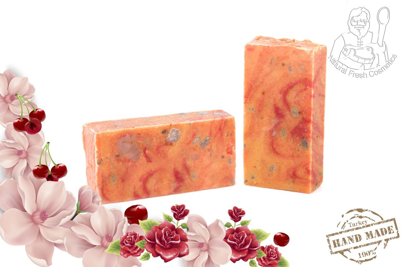 Kiraz Gülü Sabun / Cherry Rose Soap 95 gr
