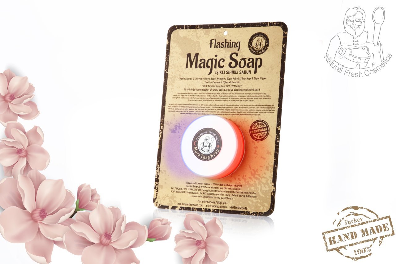 Gliserinli Işıklı Büyülü Sabun - Glycerine Flashing Magic Soap / Carton Roller