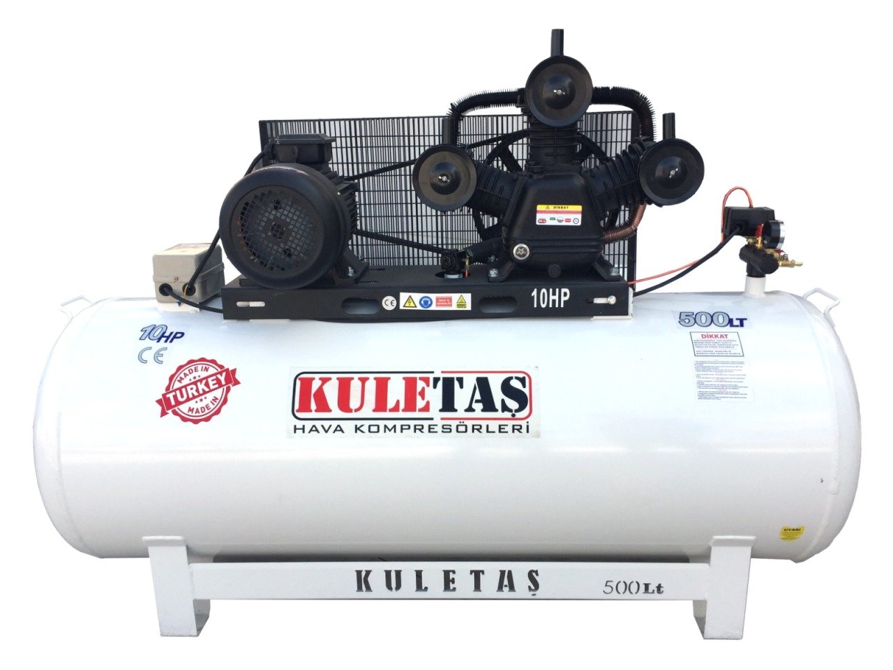 Kuletaş 500 Litre 8 Bar 10 HP Hava Kompresörü