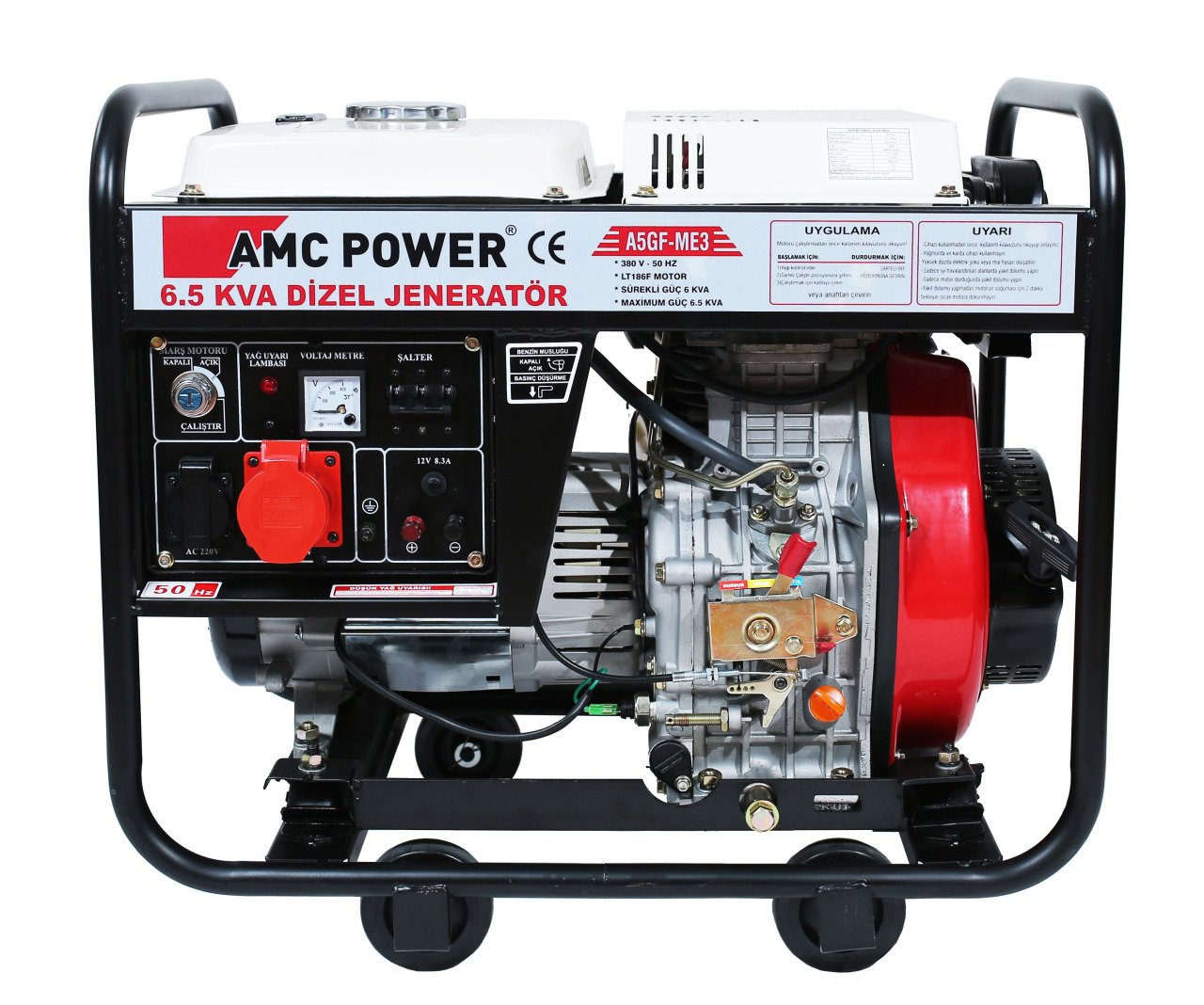 Amcpower 6,5 KVA Dizel Jeneratör 380 Volt