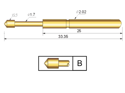 TP-202 Çap 2,02 mm Test Pinleri