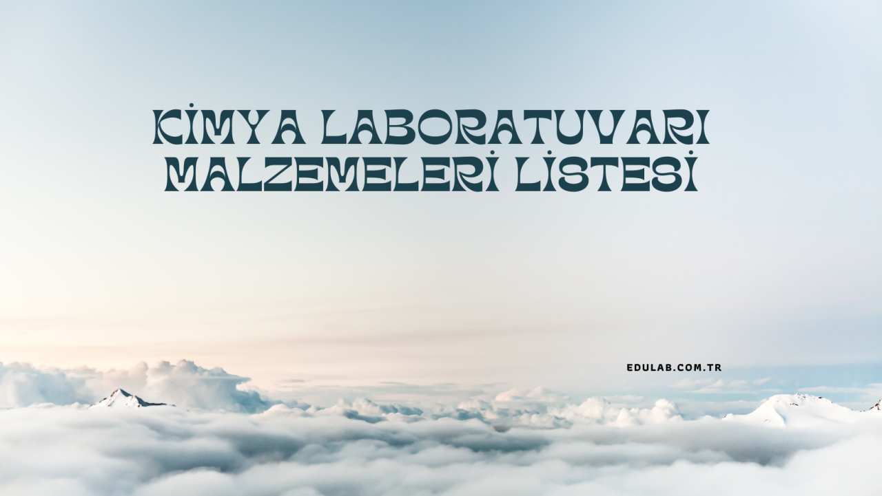 Kimya Laboratuvarı Malzemeleri Listesi