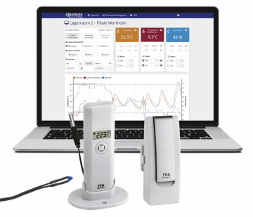 TFA 31.4016.02 WeatherHub Observer Isıtıcı Kontrol Başlangıç Seti, Sıcaklık/Nem transmitterli ve özel kablolu sensörlü