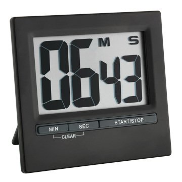 Dijital timer ve kronometre aluminyum yüzeyli 38.2013.01