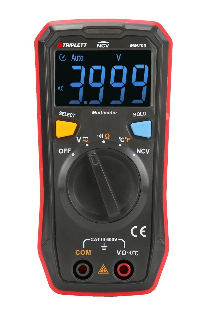 Dijital Multimetre Yekpare 4000 Count CAT III 600V MM200