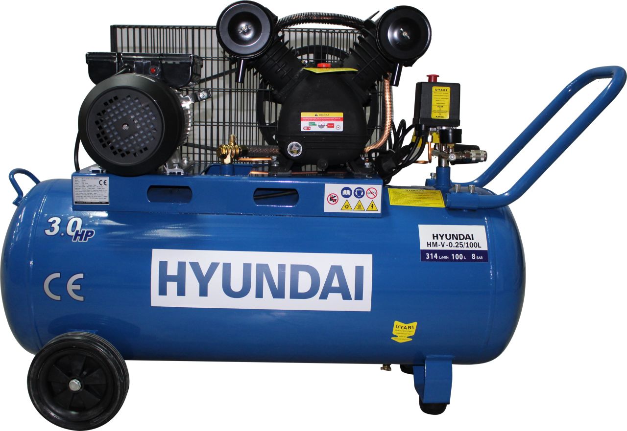 Hyundai HM-V-0.25 Kompresör 100 LT