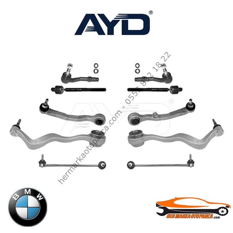 BMW E60 E61 5 SERİ 03- ÖN TAKIM KİTİ (SALINCAK) TAMİR SETİ 10 PARÇA