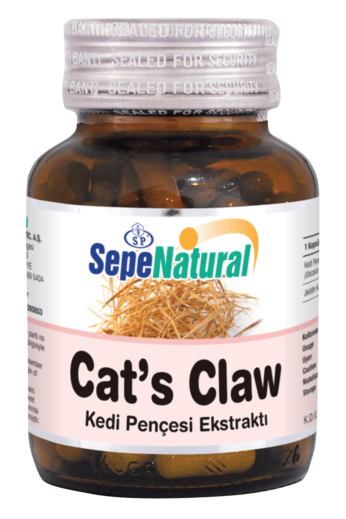 Cat's Claw Extract 90 Kapsül 360 mg Kedi Pençesi Ekstrakt Ekstre