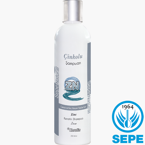 Çinkolu Keratinli Şampuan 250 ml Cansız ve Geç Uzayan Saçlar İçin