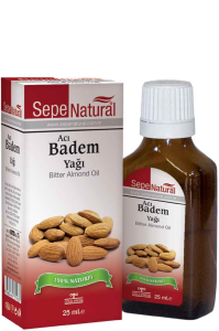 Acı Badem Yağı 25 ml Almond Oil %100 Saf Soğuk Sıkım Badem Yağı