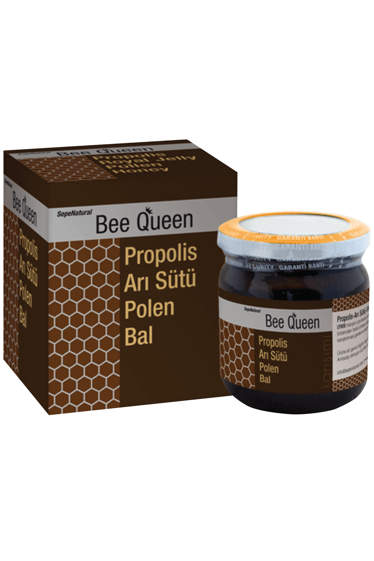 Bee Queen Propolis Extract Arı Sütü Polen Bal Karışım 230 gr