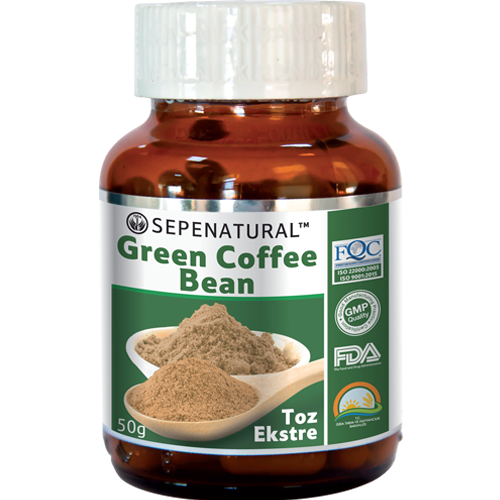 Green Coffee Bean Extract Toz Yeşil Kahve Çekirdek Ekstresi 50 gr