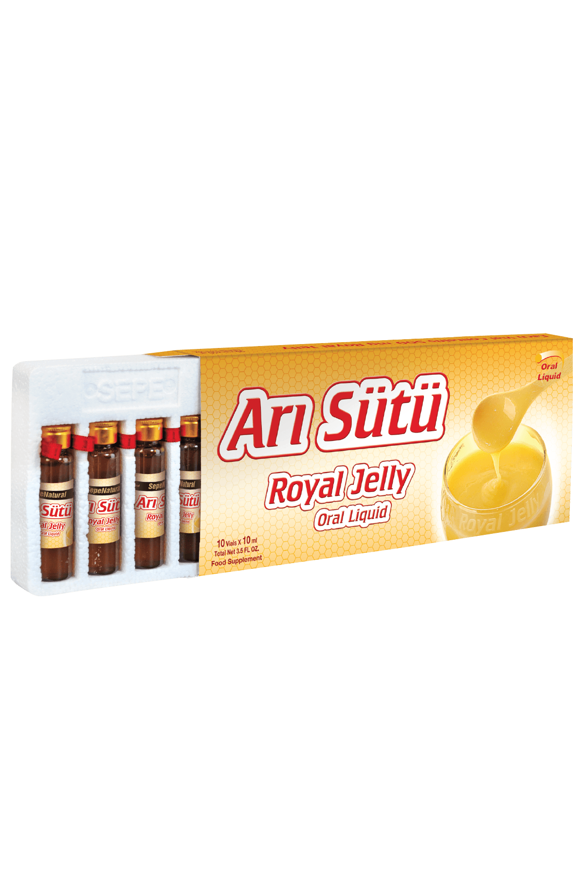 Arı Sütü 500 mg x 10 Ampul Royal Jelly Likit İçecek