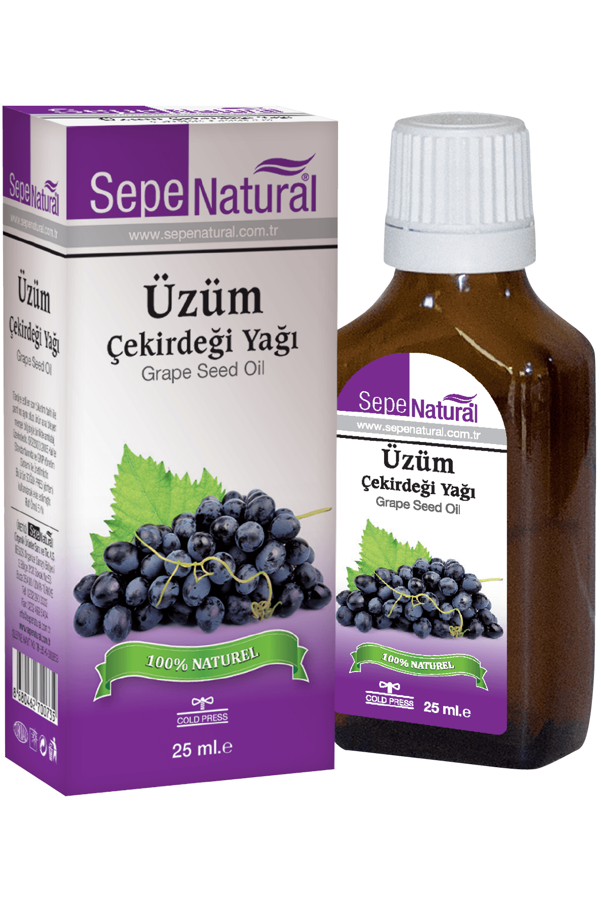 Üzüm Çekirdeği Yağı 25 ml SOĞUK SIKIM Grape Seed Oil