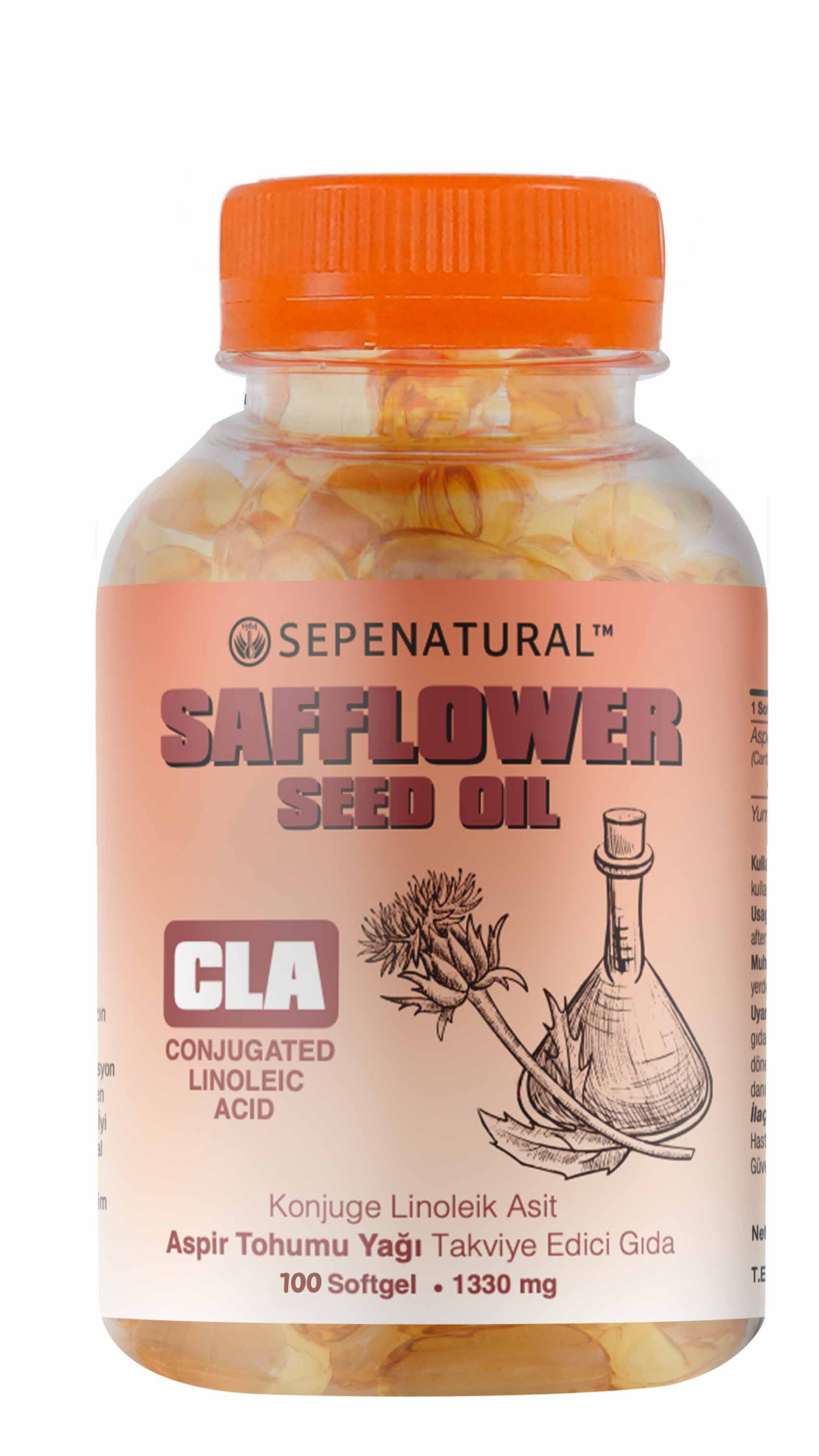 CLA Aspir Yağı 100 Softgel Kapsül 1000mg Conjugated Linoleic Acid