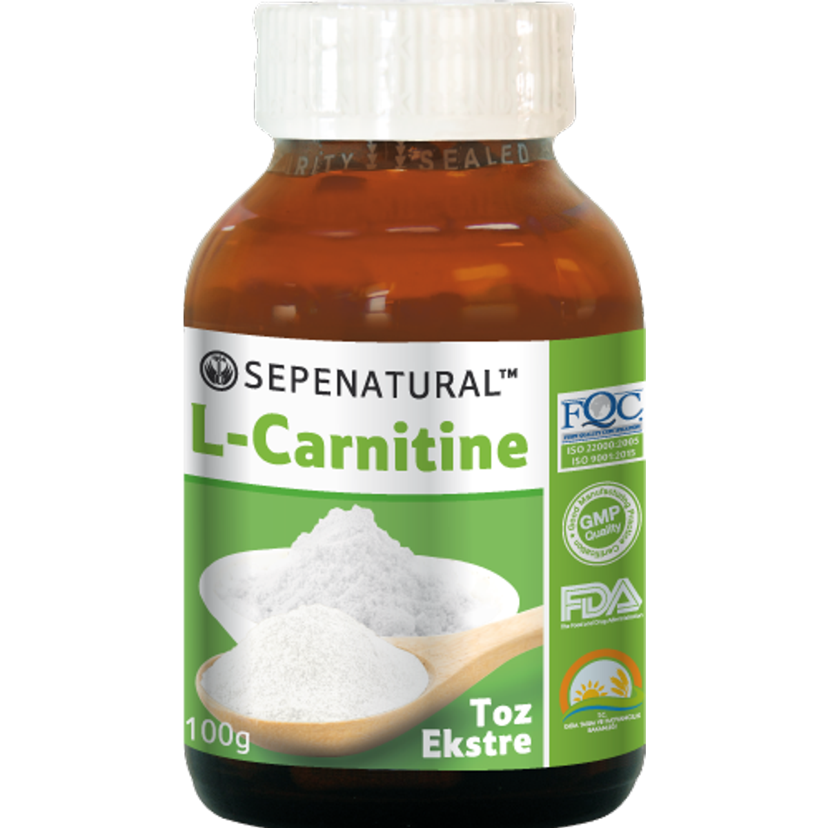 L-Carnitine L-Tartrate 100gr L-Karnitin Tartarat Saf Toz Karnitin