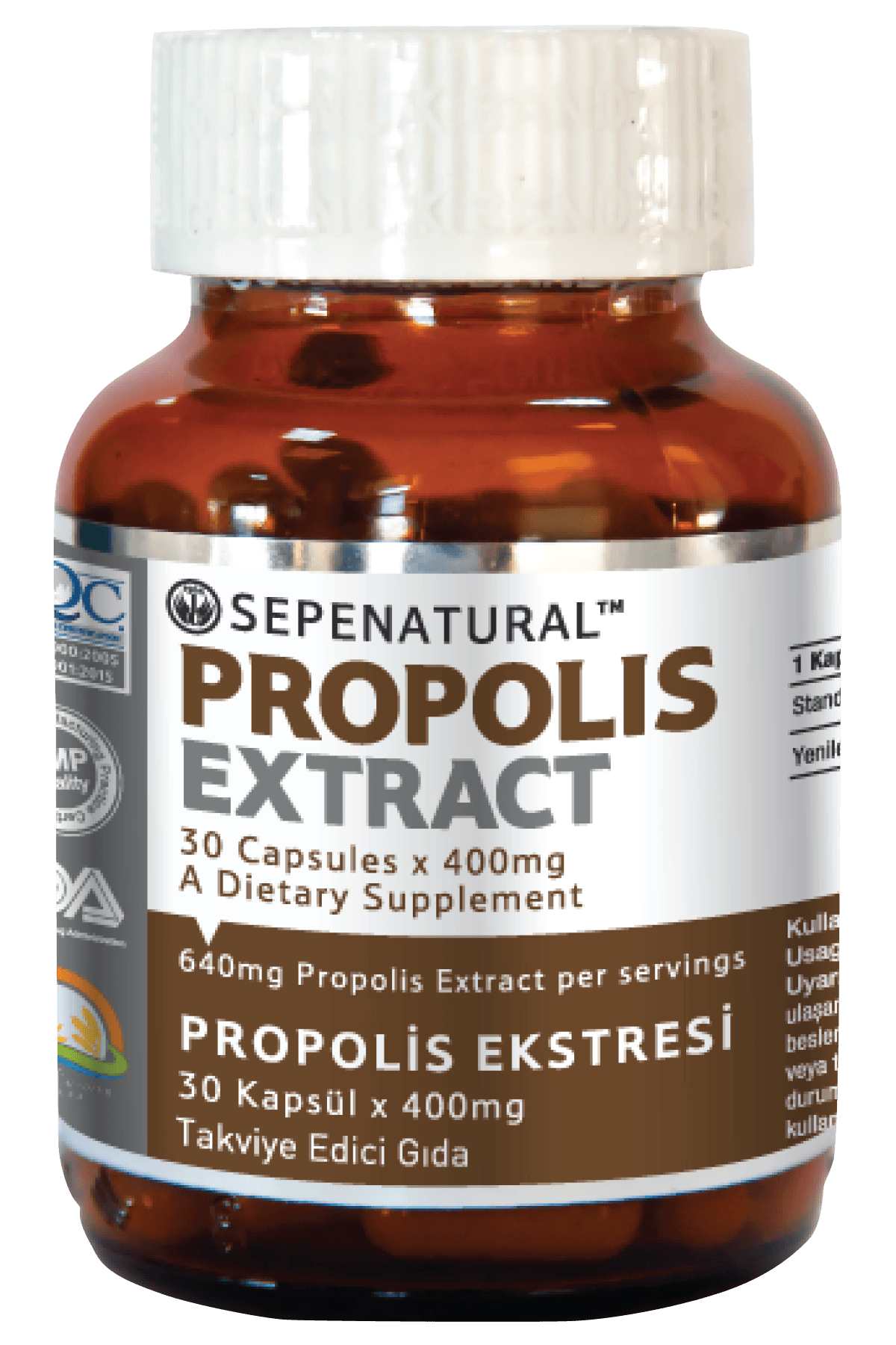 Propolis Extract Kapsül 30 x 400 mg Ekstrakt Ekstresi