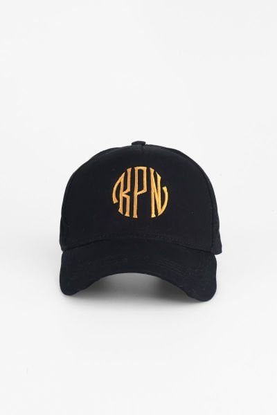 Kpn Gold Logolu Kapin Baseball Cap Şapka - Siyah