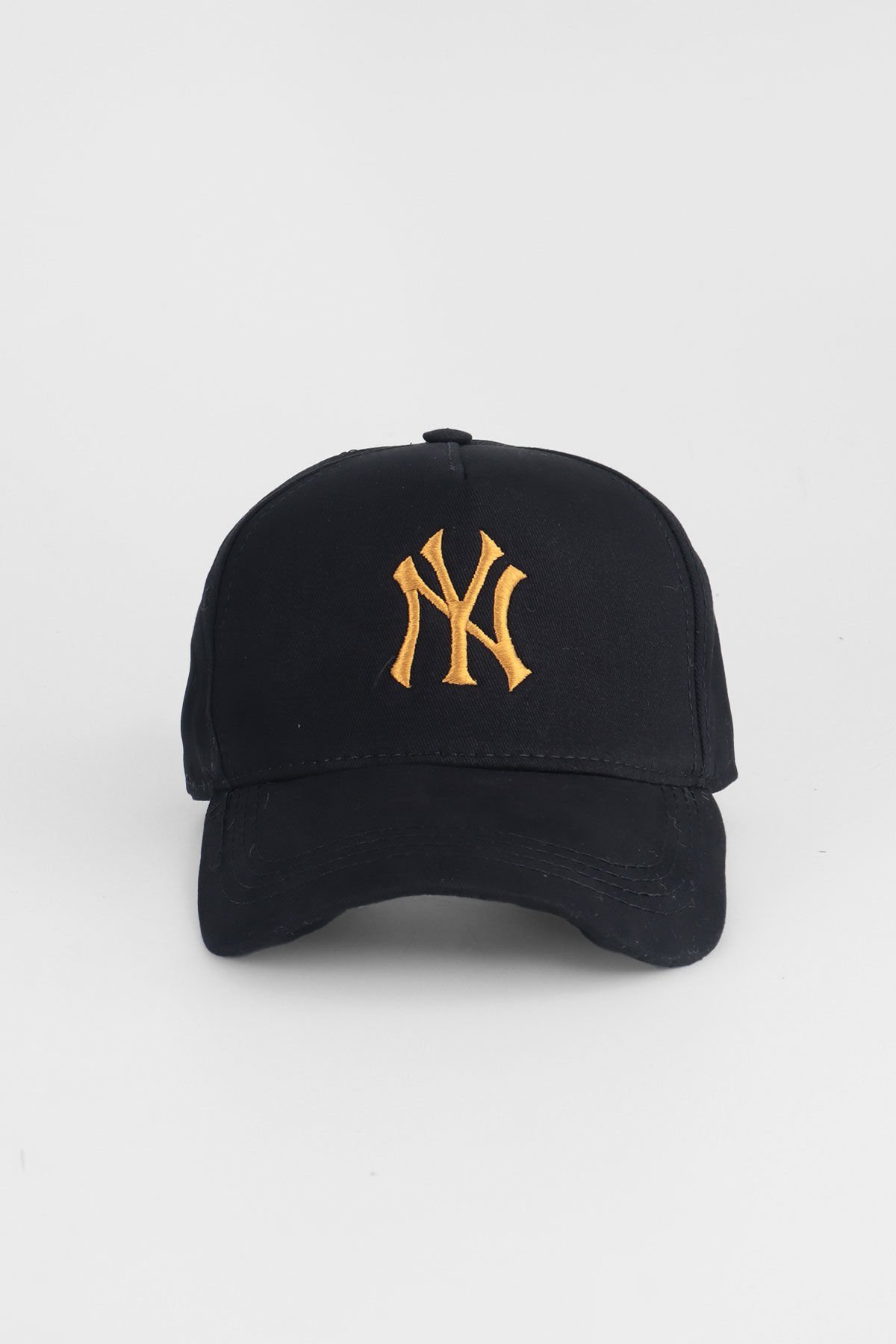 NY Gold Logolu Baseball Cap Şapka - Siyah