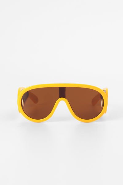 Dbubble Damla Tasarım Kalın Kemik Güneş Gözlüğü - Sarı Kahverengi