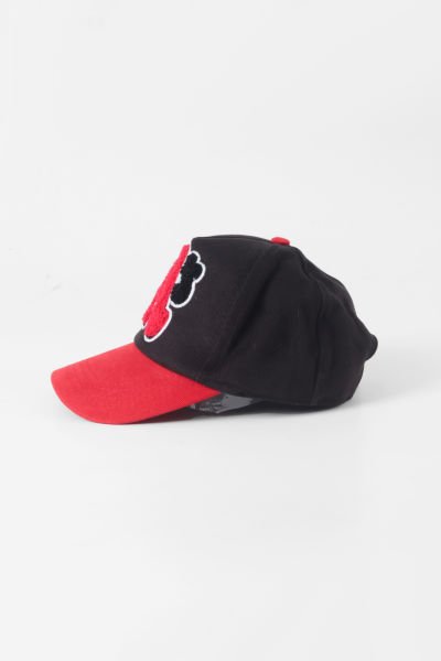 A Logolu Cap Şapka - Siyah Kırmızı