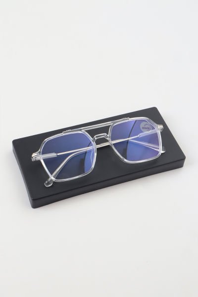 Gemma Cateye Mavi Işık Filtreli Koruyucu Gözlük - Şeffaf Çerçeve Blue block Cam