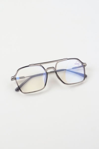 Gemma Cateye Mavi Işık Filtreli Koruyucu Gözlük - Gri Çerçeve Blue block Cam